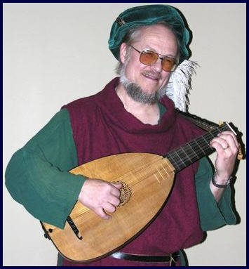 David with his lute.